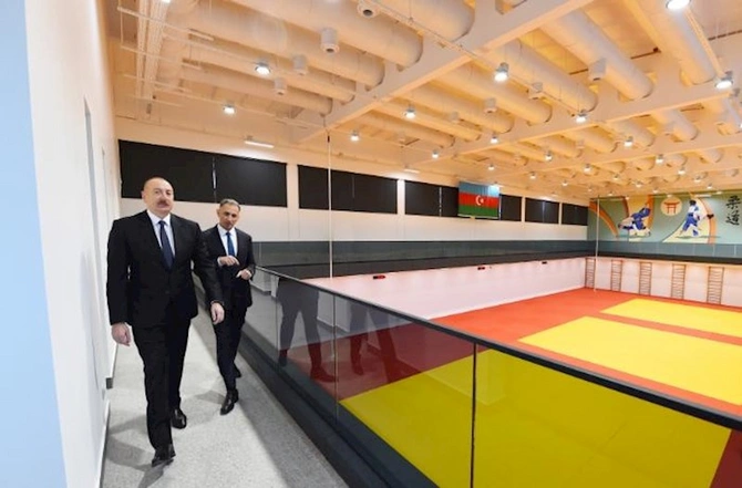 Prezident cüdoçular üçün yaradılan şəraitlə tanış oldu — FOTOLAR