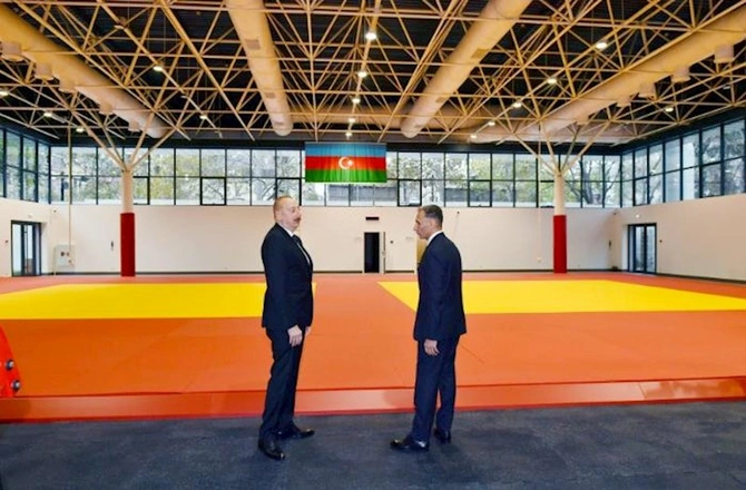 Prezident cüdoçular üçün yaradılan şəraitlə tanış oldu — FOTOLAR