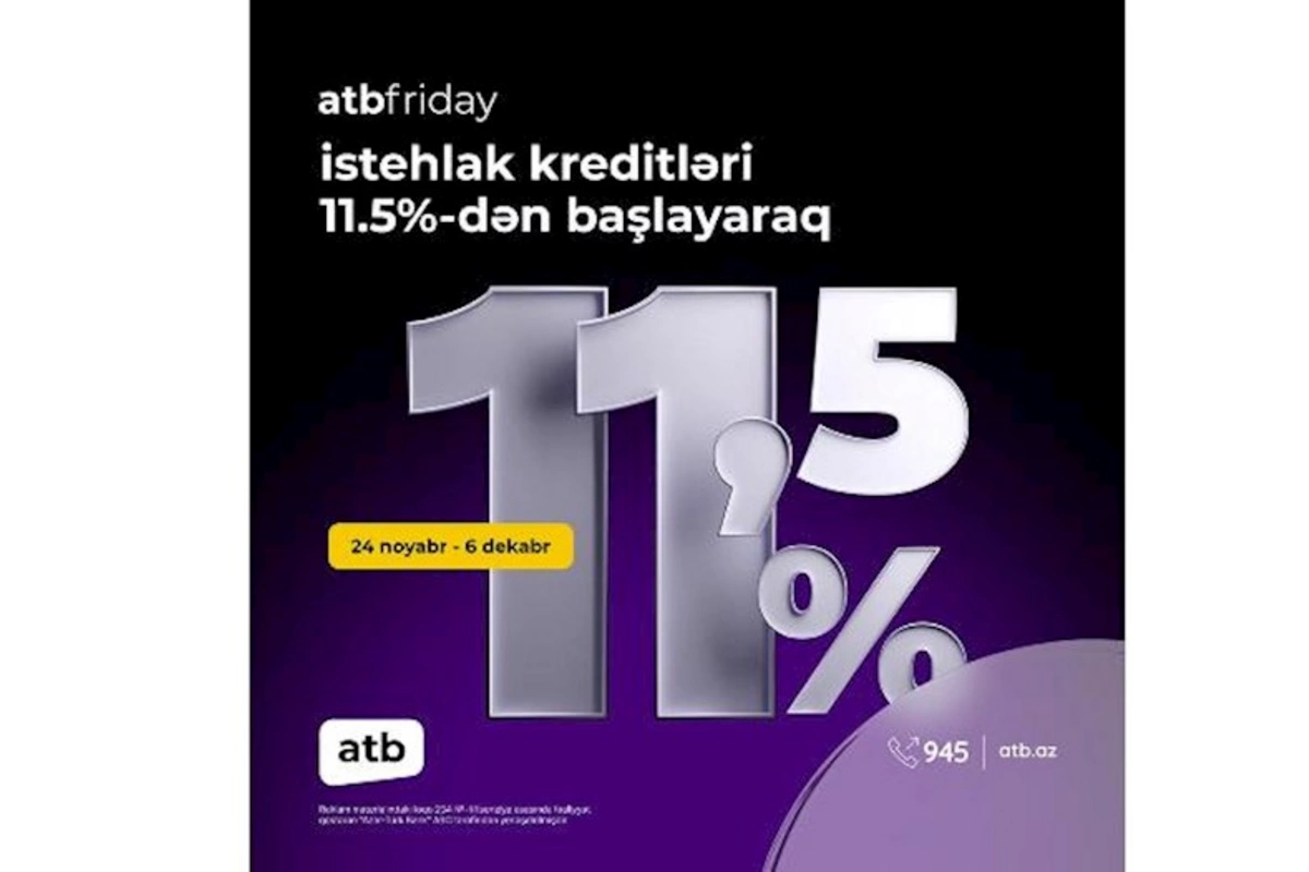 Azər Türk Bank atb friday kampaniyasını davam etdirir
