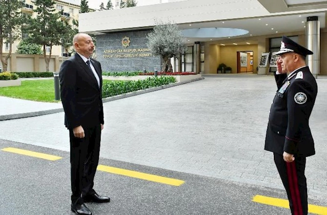 Prezident DTX-nin yeni inzibati binalarının açılışında — FOTOLAR
