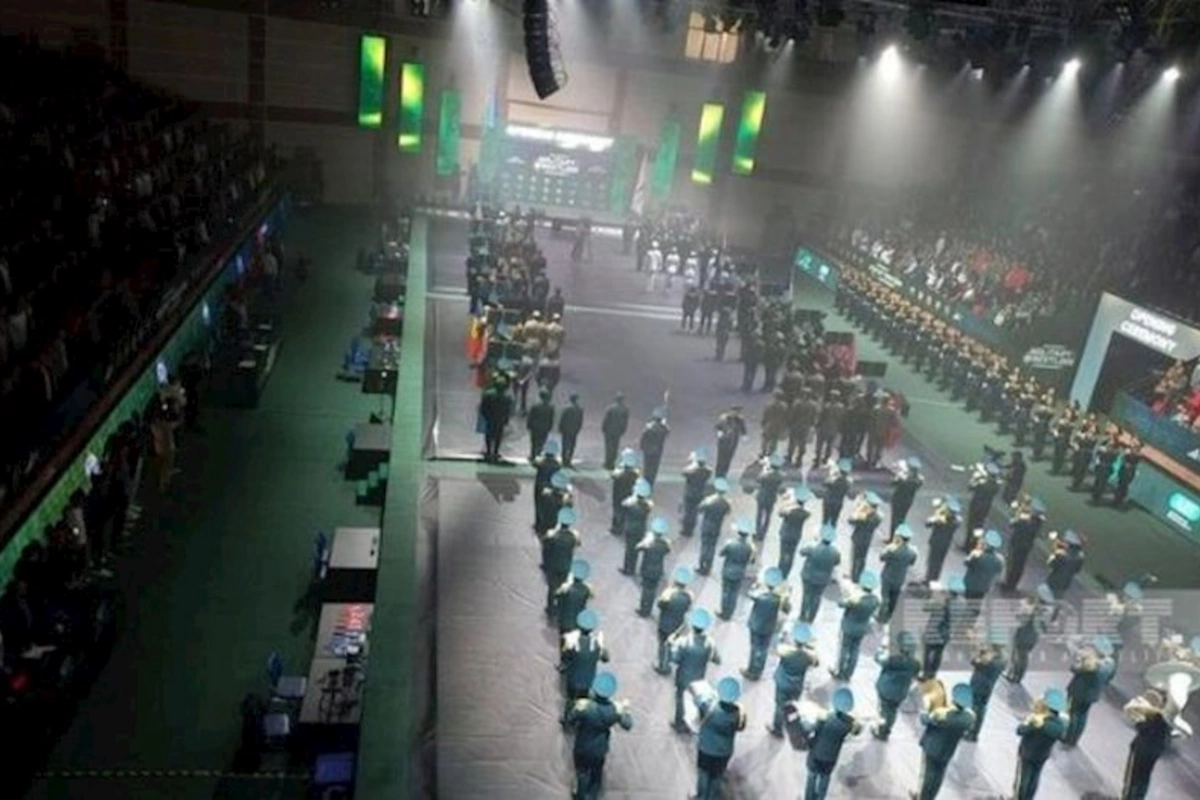 Bakıda hərbçilər arasında güləş üzrə 36-cı dünya çempionatının açılış mərasimi keçirilib — FOTO