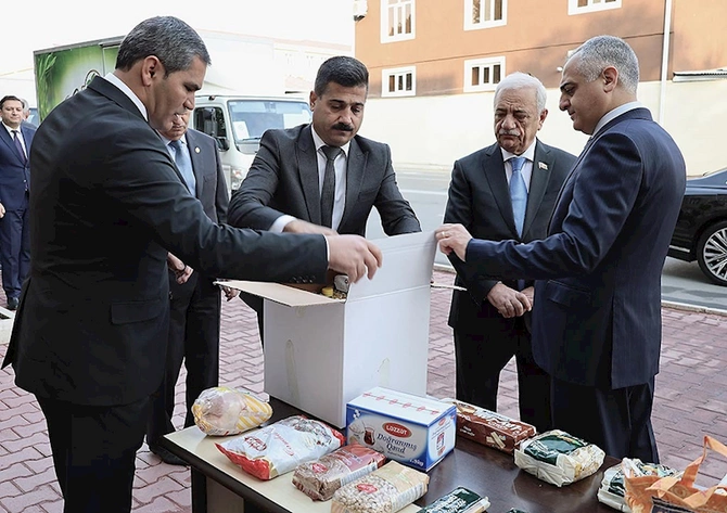 Zəfər Günü ilə əlaqədar Naxçıvanda 1250 ailəyə sovqat göndərilib — FOTOLAR