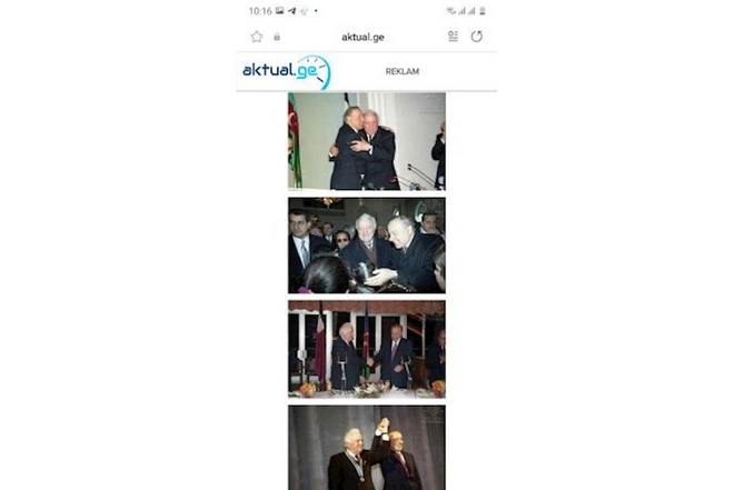 Gürcüstan mətbuatında Heydər Əliyevlə bağlı məqalə yayımlandı — FOTO