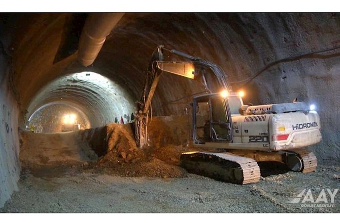 Murovdağ tunelində qazma işləri tamamlandı — FOTO