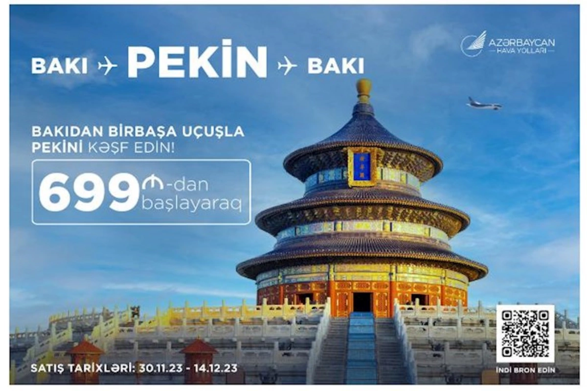 AZAL Pekinə endirimli aviabiletlər təklif edir