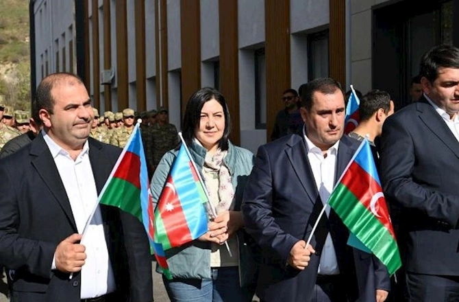 Laçında “Bayraq yürüşü” — FOTOLAR