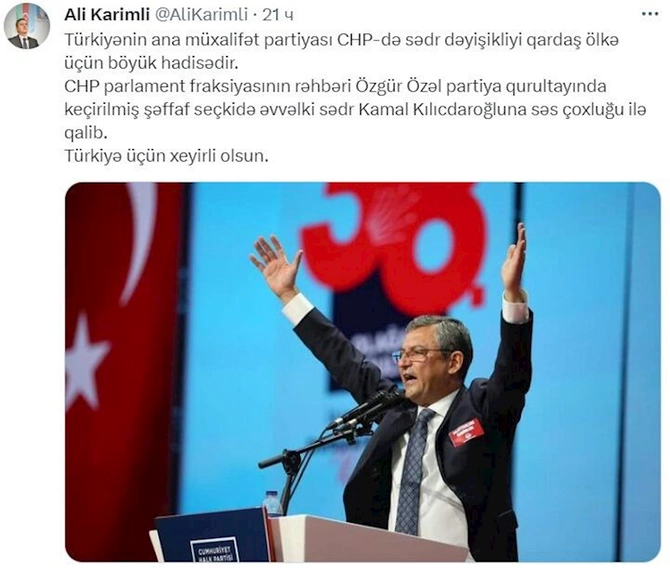 Əli Kərimli özü özünü hədəfə gətirir? — FOTO