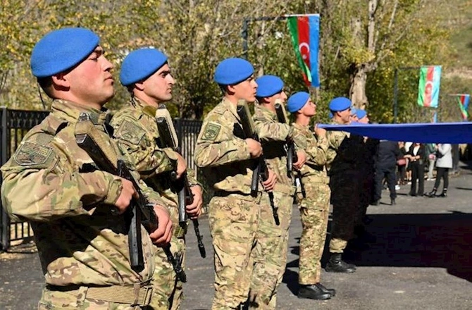 Laçında “Bayraq yürüşü” — FOTOLAR