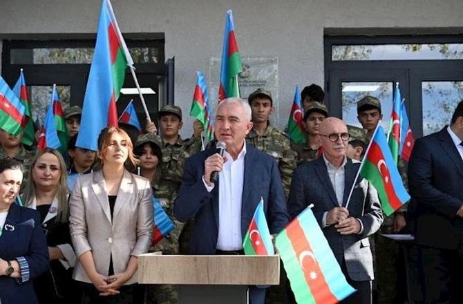 Laçında “Bayraq yürüşü” — FOTOLAR