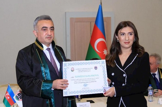 Zəfər Günü münasibətilə vəkilliyə namizədlərin təntənəli andiçmə mərasimi keçirildi — FOTOLAR
