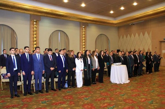 Zəfər Günü münasibətilə vəkilliyə namizədlərin təntənəli andiçmə mərasimi keçirildi — FOTOLAR