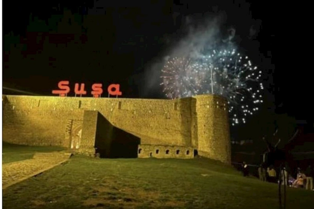 Şuşada möhtəşəm atəşfəşanlıq olub — FOTOLAR