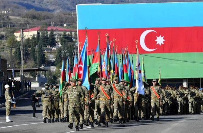 Xankəndidəki Zəfər paradından FOTOLAR