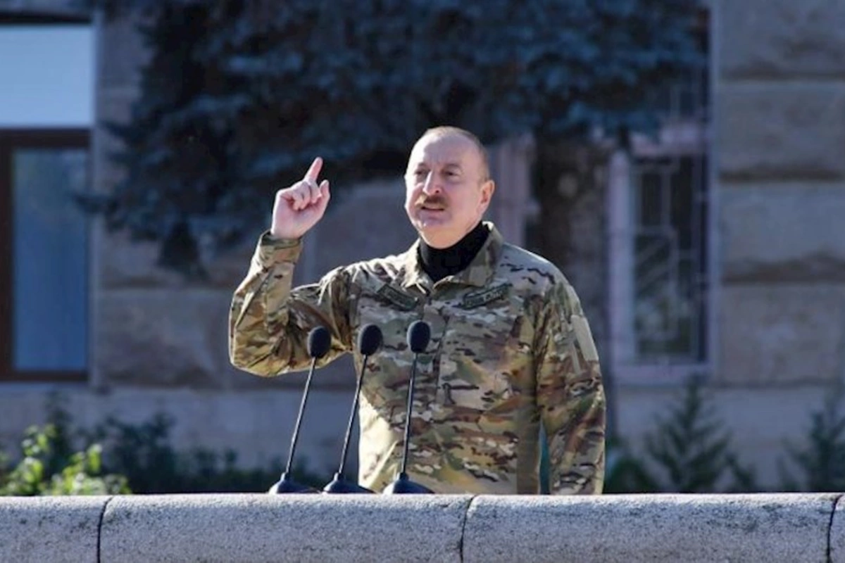 Azərbaycan lideri Xankəndidəki paradda çıxış edib — TAM MƏTN (YENİLƏNDİ)