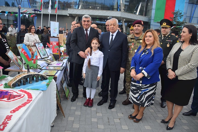 Quba Rayon İcra Hakimiyyətinin təşkilatçılığı ilə “8 Noyabr - Zəfər Günü” münasibətilə tədbir keçirilib