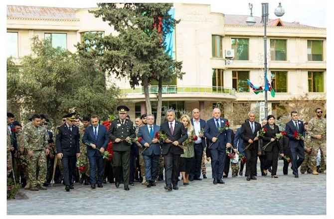 Zəfər Günü Abşeronda böyük coşqu ilə qeyd olundu — FOTOLAR