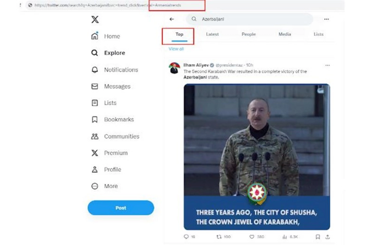 Ermənilər sosial mediada ən çox Azərbaycan xəbərlərini oxuyur — FOTO
