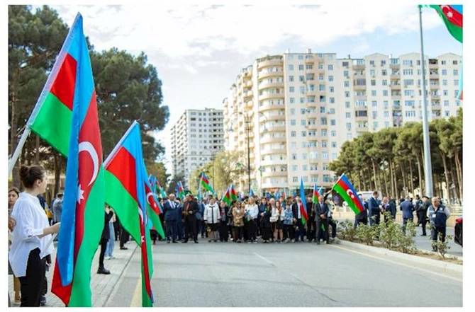 Zəfər Günü Abşeronda böyük coşqu ilə qeyd olundu — FOTOLAR