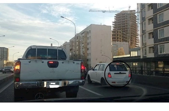 Taksi kimi fəaliyyət göstərən “NAZ Lifan”ın sürücüsü görün nə etdi — FOTO