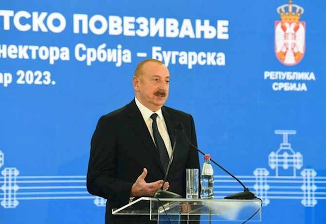 İlham Əliyev Serbiya-Bolqarıstan Qaz İnterkonnektorunun açılış mərasimində çıxış edib — YENİLƏNİB İlham Əliyev Serbiya-Bolqarıstan Qaz İnterkonnektorunun açılış mərasimində çıxış edib — YENİLƏNİB