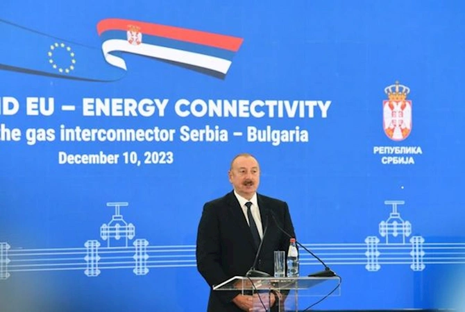 İlham Əliyev Serbiya-Bolqarıstan Qaz İnterkonnektorunun açılış mərasimində çıxış edib — YENİLƏNİB İlham Əliyev Serbiya-Bolqarıstan Qaz İnterkonnektorunun açılış mərasimində çıxış edib — YENİLƏNİB