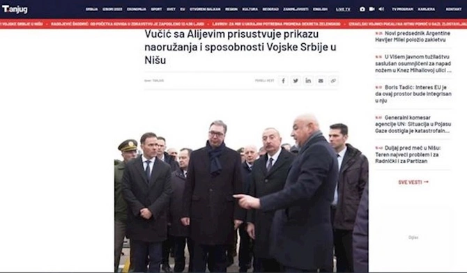 Serbiya mediası Prezident İlham Əliyevin səfərini geniş işıqlandırıb — FOTOLAR