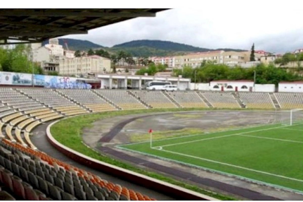 Xankəndi şəhər stadionunda aparılan təmir-bərpa işlərindən görüntülər — VİDEO