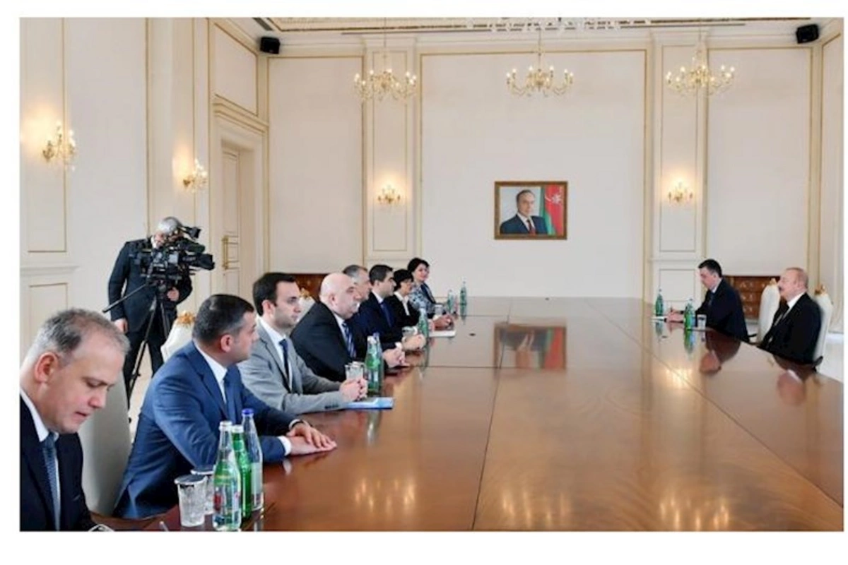 Prezident Gürcüstan parlamentinin sədrini qəbul etdi