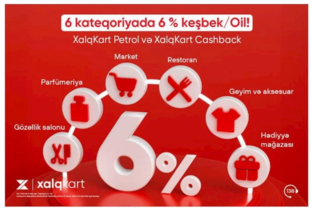 XalqKartla 6% keşbek!