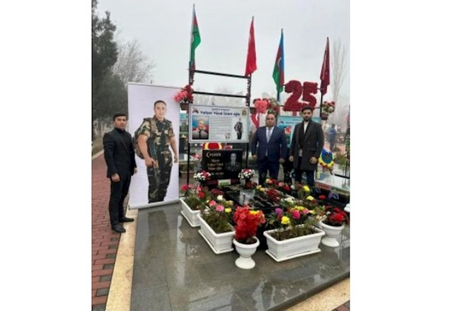 Şəhid Mayor Vüsal Vəliyev bulağının açılışı olub — FOTOLAR Şəhid Mayor Vüsal Vəliyev bulağının açılışı olub — FOTOLAR