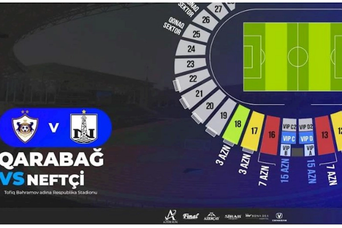 Qarabağ - Neftçi oyununun biletləri satışa çıxarılır