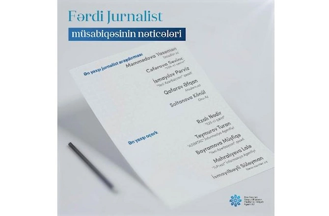 MEDİA “Fərdi jurnalist müsabiqəsi”nin nəticələrini açıqladı — SİYAHI MEDİA “Fərdi jurnalist müsabiqəsi”nin nəticələrini açıqladı — SİYAHI