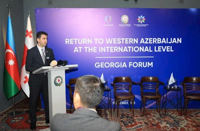 Tbilisidə Qərbi Azərbaycana qayıdışla bağlı Gürcüstan Forumu keçirildi — FOTOLAR Tbilisidə Qərbi Azərbaycana qayıdışla bağlı Gürcüstan Forumu keçirildi — FOTOLAR