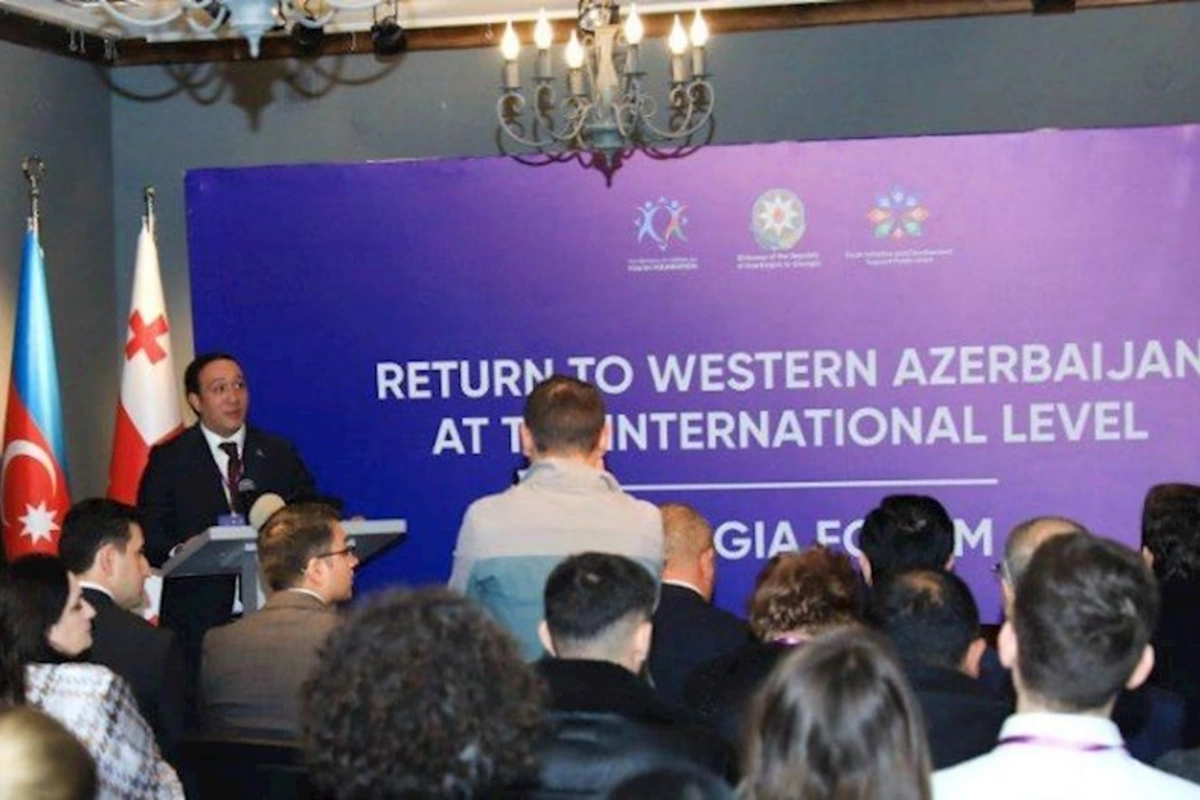 Tbilisidə Qərbi Azərbaycana qayıdışla bağlı Gürcüstan Forumu keçirildi — FOTOLAR