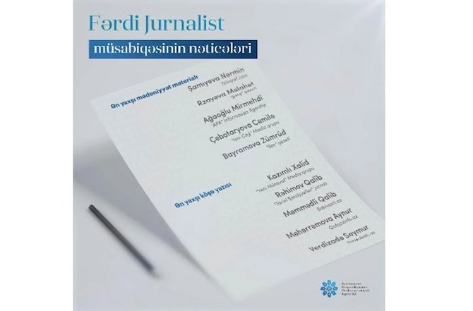 MEDİA “Fərdi jurnalist müsabiqəsi”nin nəticələrini açıqladı — SİYAHI MEDİA “Fərdi jurnalist müsabiqəsi”nin nəticələrini açıqladı — SİYAHI