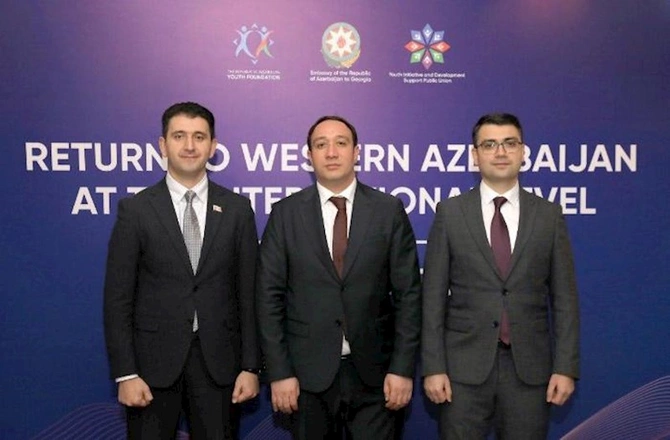 Tbilisidə Qərbi Azərbaycana qayıdışla bağlı Gürcüstan Forumu keçirildi — FOTOLAR Tbilisidə Qərbi Azərbaycana qayıdışla bağlı Gürcüstan Forumu keçirildi — FOTOLAR