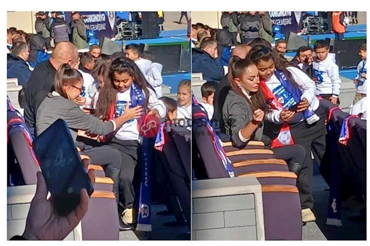 Şəhidimizin övladı Xankəndidə: Mehriban Əliyava ilə foto çəkdirdi