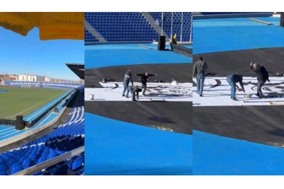 Xankəndi stadionundakı bu görüntülər diqqət çəkdi — VİDEO