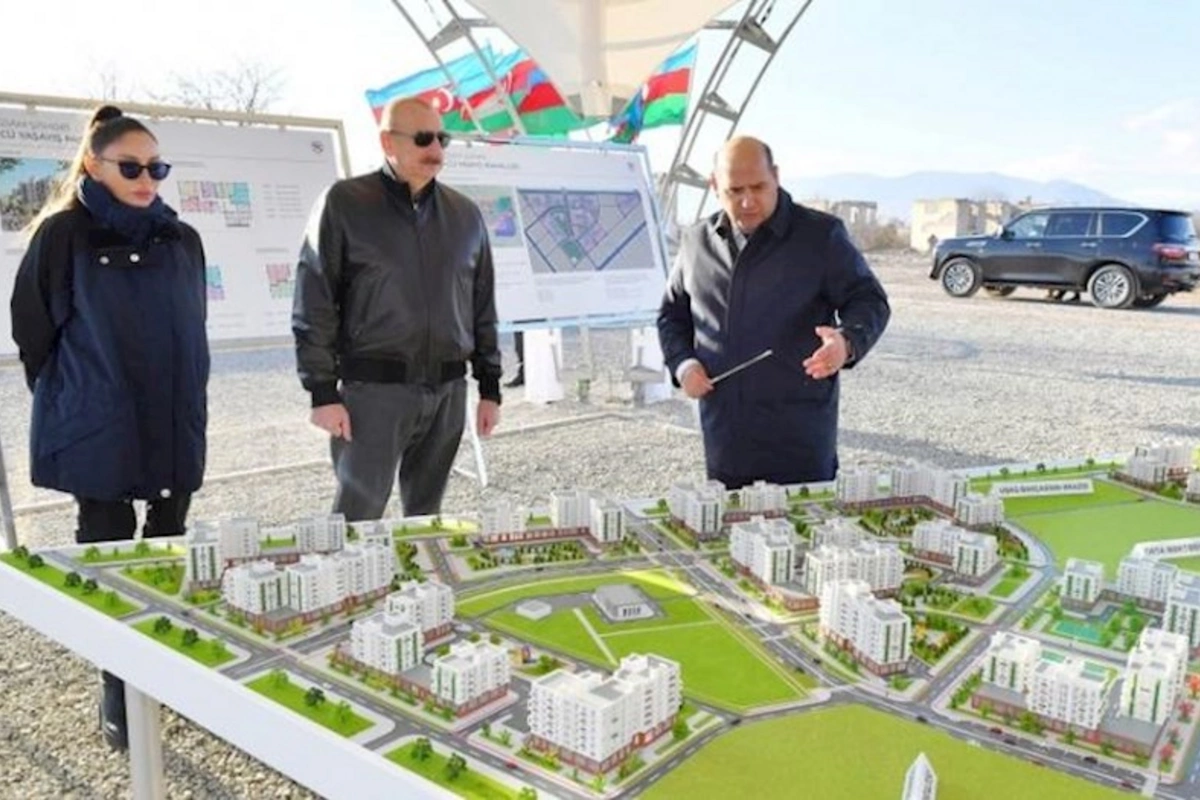 Ağdam şəhərində dördüncü yaşayış kompleksinin təməlqoyma mərasimi olub