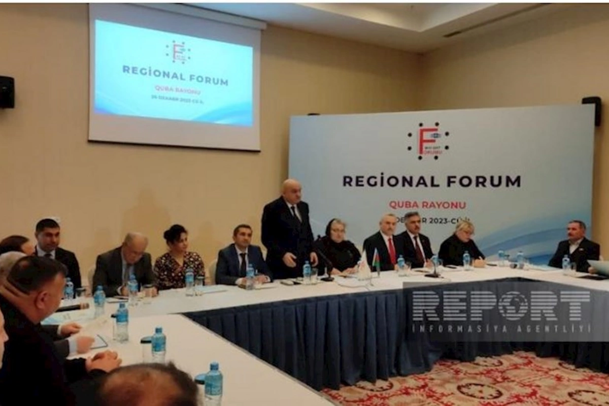Milli QHT Forumu Qubada regional forum keçirib — FOTOLAR