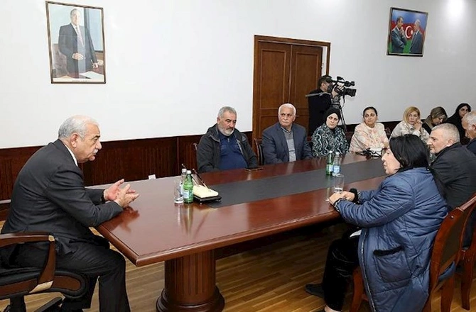 Səttar Möhbalıyev 70 yaxın şəhid ailəsi və qazi ilə görüşdü — FOTOLAR