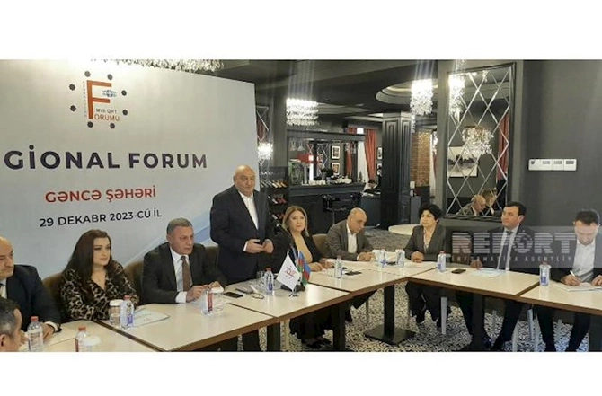 Milli QHT Forumu Gəncədə regional forum keçirdi — FOTOLAR