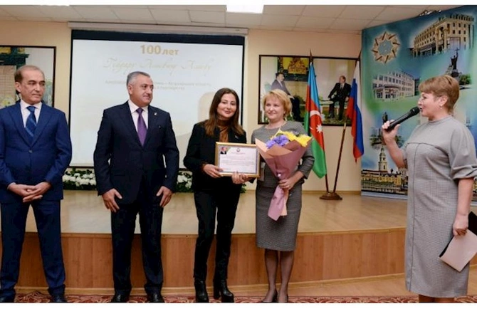 Həştərxanda Heydər Əliyevin 100 illik yubileyinə həsr olunmuş təntənəli tədbir keçirildi — FOTOLAR