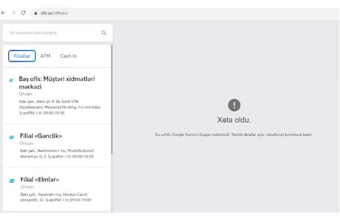 Bank VTB (Azərbaycan)ın fəaliyyətində problem yaşanıb — FOTO