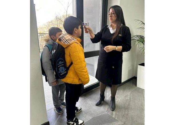 Laçındakı məktəb dezinfeksiya olunub — FOTO Laçındakı məktəb dezinfeksiya olunub — FOTO