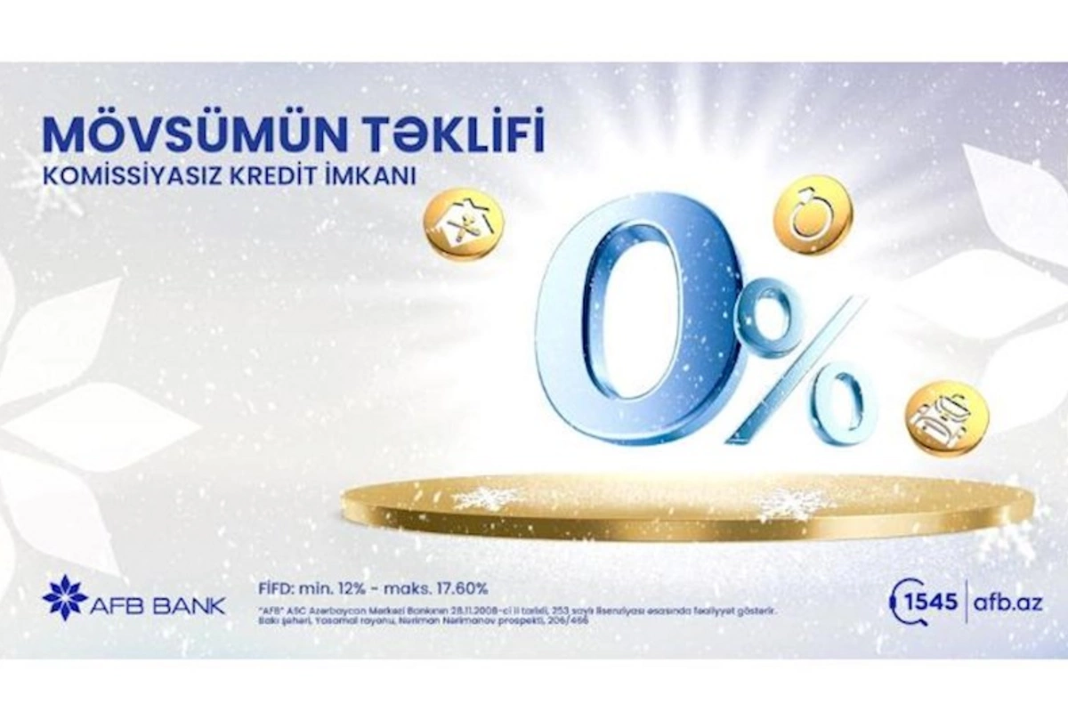 AFB BANK-dan Mövsümün Təklifi — Dekabr ayı boyunca davam edəcək