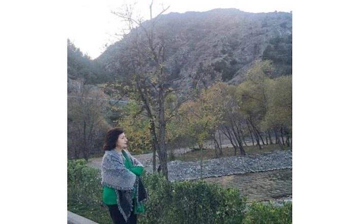 Kübra Əliyevanın Laçın gəzintisi — FOTOLAR Kübra Əliyevanın Laçın gəzintisi — FOTOLAR