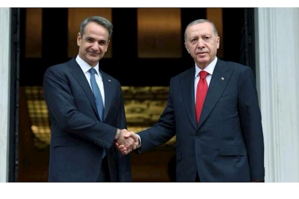 Ərdoğan Miçotakis ilə görüşüb