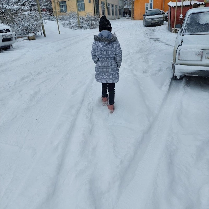 Qubada 16 dərəcə şaxta qeydə ALINDI — FOTO