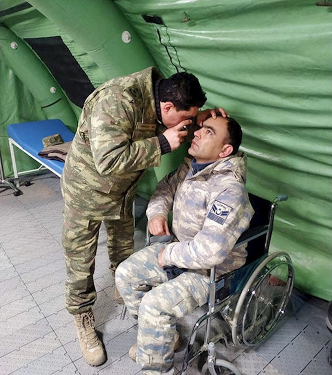 Hərbi həkimlərimiz Kahramanmaraşda növbəti əməliyyatlarını icra ediblər — FOTO